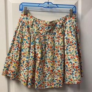 Floral pattern skirt